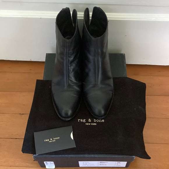 Women's Rag & Bone Wesley Boot in black, size eu 38 us 8 - Picture 2 of 10